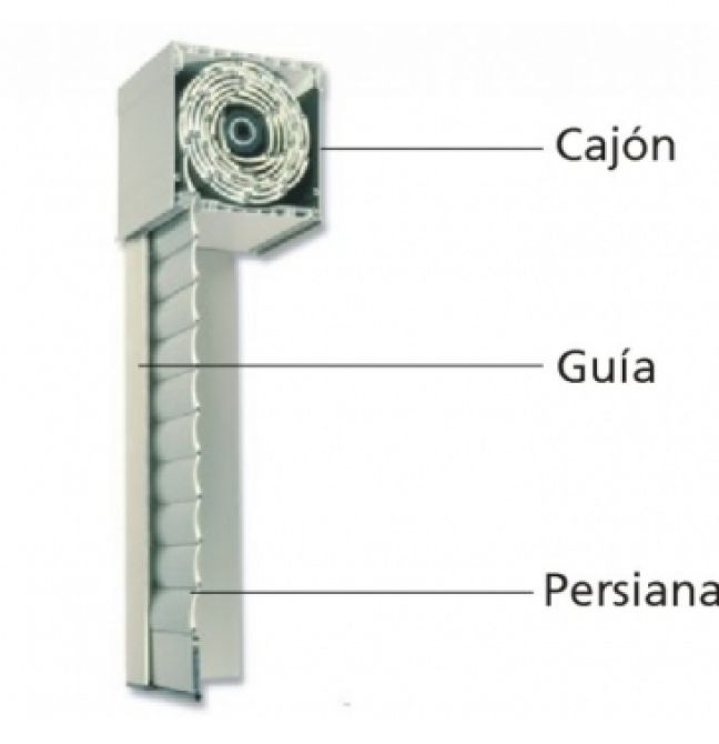 Percibir Fotoeléctrico web Comprar Compacto cajón aluminio| Comprar Online| Persianas Hernández